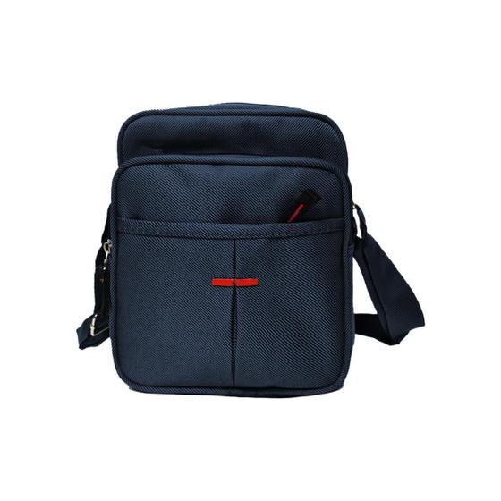 Imagem de Shoulder Bag Masculina Transversal Mini Bolsa Preto Tira Colo Bolsinha Show Basica Escolar Elegante Feminina Unissex Top