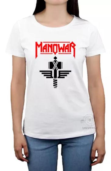 Imagem de Show Manowar Heavy Metal Classico Camiseta Babylook Feminina