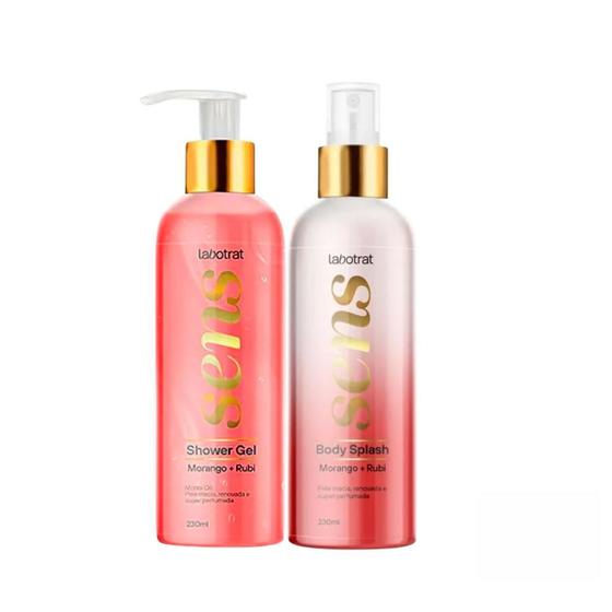 Imagem de Shower Gel + Body Splash Labotrat Morango + Rubi 230ml