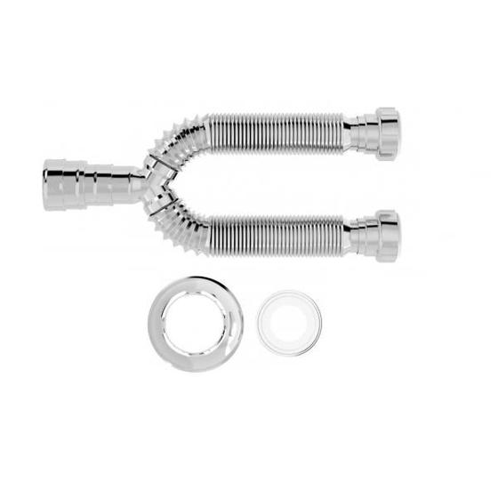Imagem de Sifão Duplo Extensivo 1.1/2" Cromado 720mm - 031601