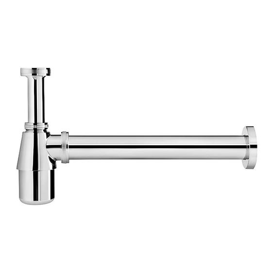 Imagem de Sifão para tanque 1.1/4" x 1.1/2" cromado Docol
