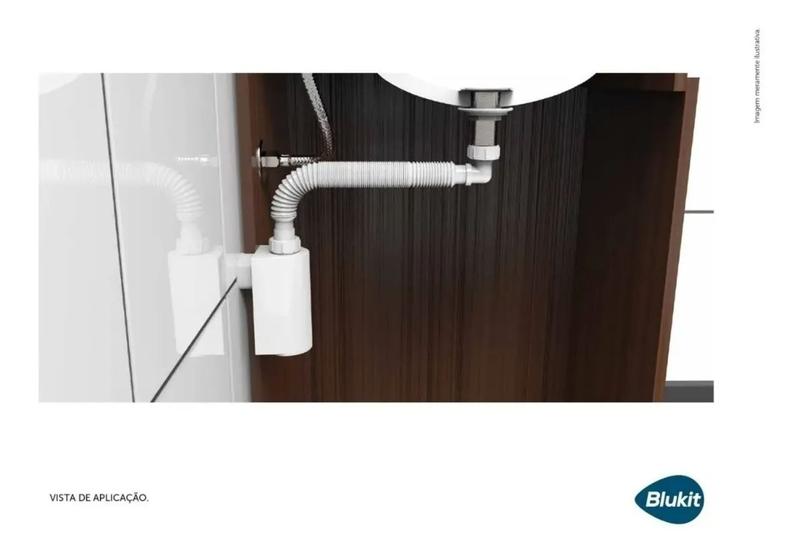 Sifão Parede Copo Removível Lavatório Cozinha Tanque Branco Menor preço em Sifão Parede Copo Removível Lavatório Cozinha Tanque Branco