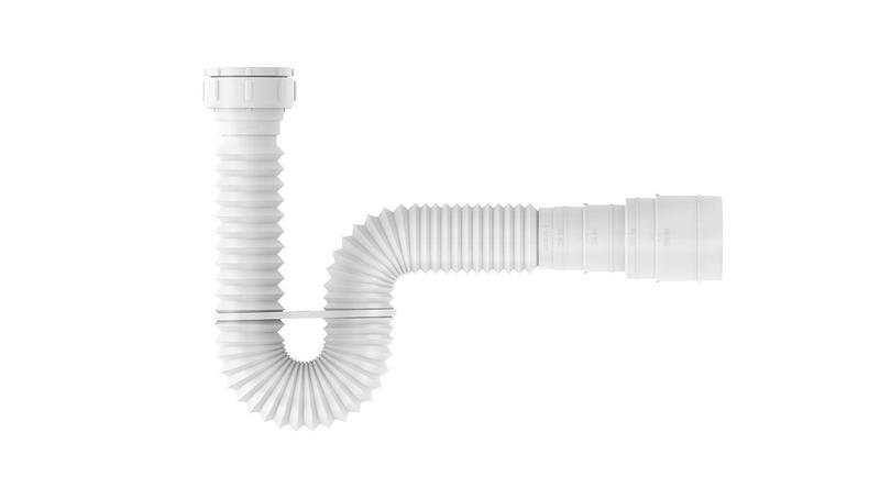 Sifão Sanfonado Extensível PVC 60cm Com Suporte Censi Menor preço em Sifão Sanfonado Extensível PVC 60cm Com Suporte Censi