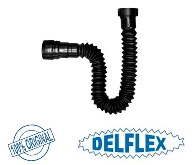 Imagem de Sifão sanfonado Preto - Delflex