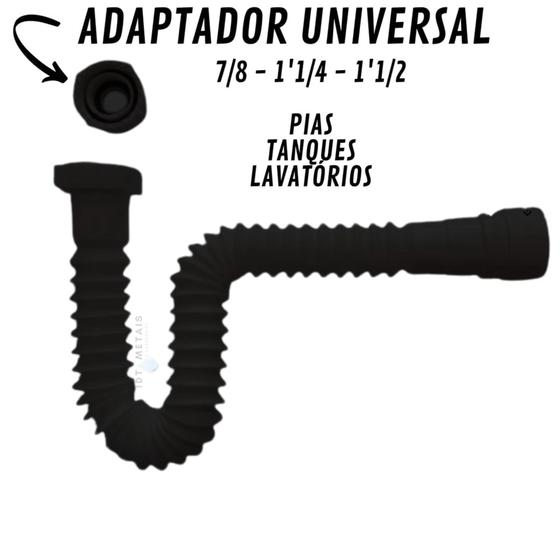 Sifão Universal 3 em 1 - Para Pias - Lavatório - Tanque- branco Menor preço em Sifão Universal 3 em 1 - Para Pias - Lavatório - Tanque- branco