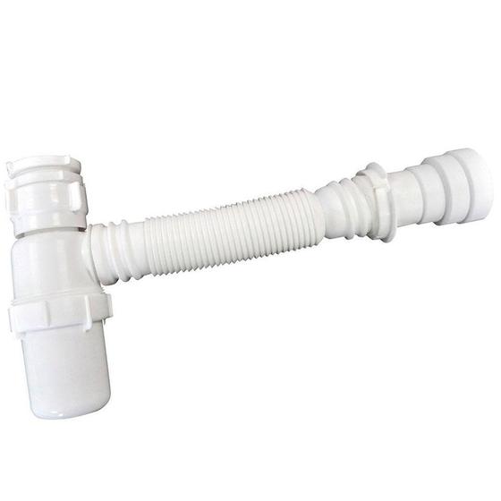 Imagem de Sifao Universal Com Copo Extensível Branco Astra 