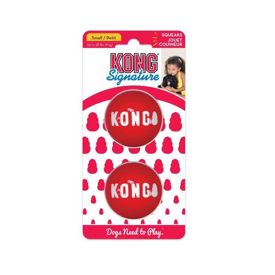 Imagem de Signature Ball KONG Kit 2 Bolas com apito para cães