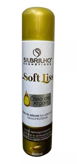 Imagem de Silbrilho Oleo De Argan Em Aerosol Soft Liss Termo Protetor 400ml