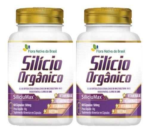 Imagem de Silício Orgânico E Vitaminas 2 X 60 Cápsulas Flora Nativa