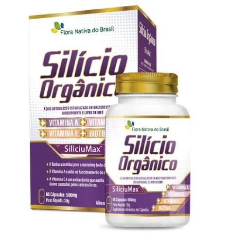 Imagem de Silício Orgânico + Vitaminas A, C, E, Biotina 60 Cápsulas 500mg
