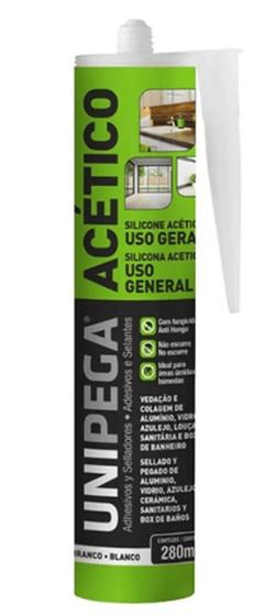 Imagem de Silicone acético prof branco 280ml unipega