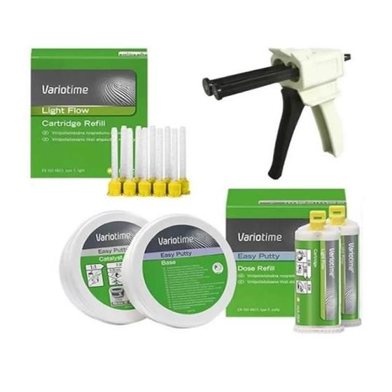 Imagem de Silicone Adição Variotime Kit Kulzer E Dispensador Aplicador