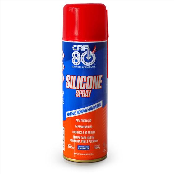 Imagem de Silicone Aerosol Multiuso Impermeabilizante Car 80 Silicone Spray 300ml