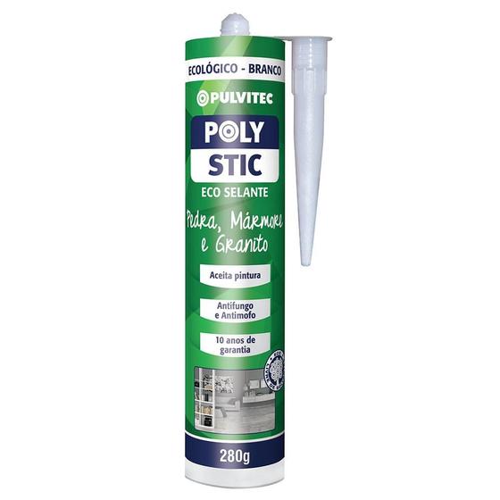 Imagem de Silicone Eco Selante PMG 280g Branco Pulvitec