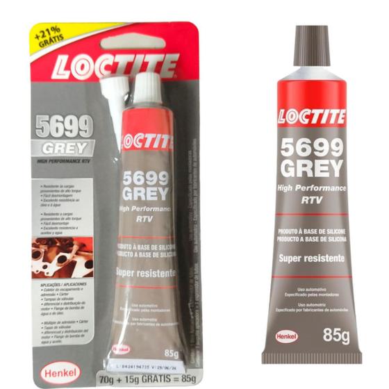 Imagem de Silicone Grey Automotivo 5699 Alta Temperatura 85g  LOCTITE