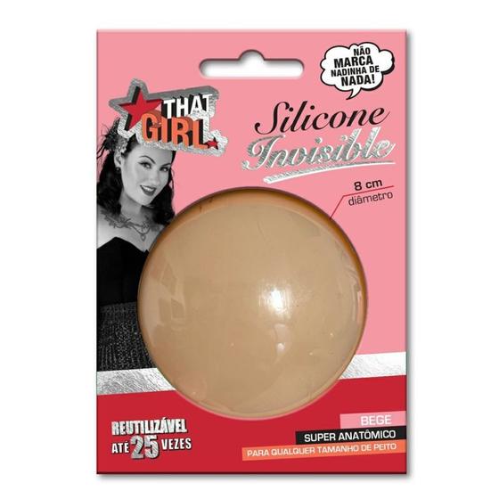 Imagem de Silicone Invisible para Seios Protetor That Feminino Bege