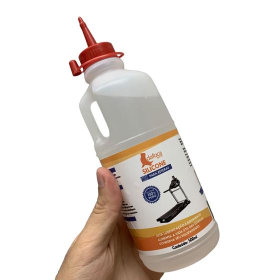 Imagem de Silicone Lubrificar Esteira Protege Corrreia Trilho e Uso Geral 500ml Puro Dafoca Sports