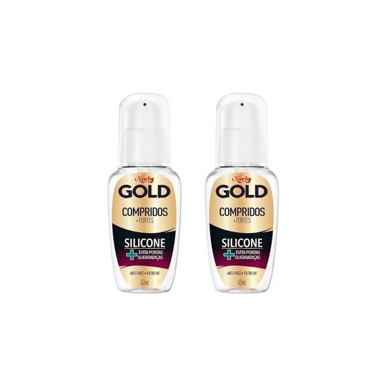 Imagem de Silicone Niely Gold Compridos Fortes 42Ml-Kit C/2Un