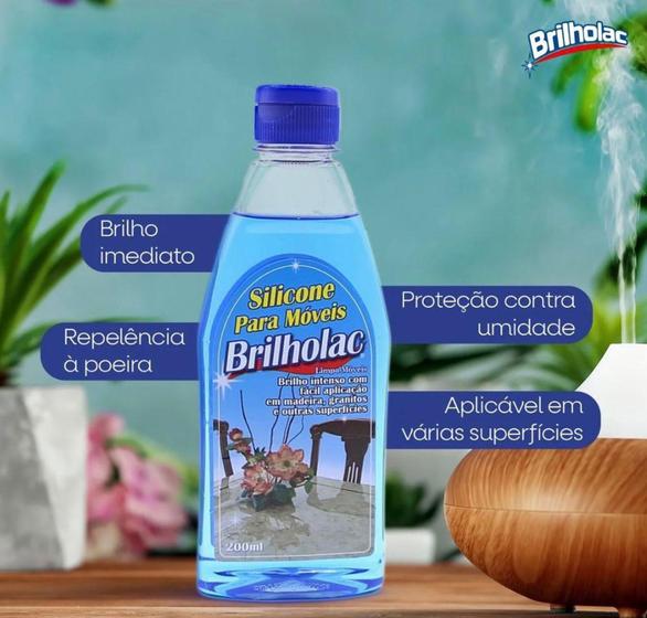 Silicone para Móveis Brilholac 200ml Menor preço em Silicone para Móveis Brilholac 200ml