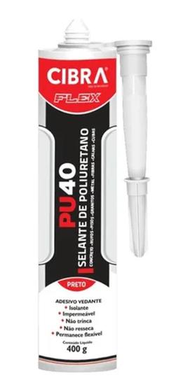 Imagem de Silicone Selante Cola Poliuretano PU40 PRETO - CIBRA FLEX
