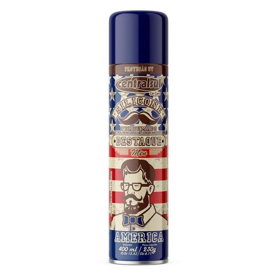 Imagem de Silicone Spray Aerossol Destaque Men America 400ml Centralsul