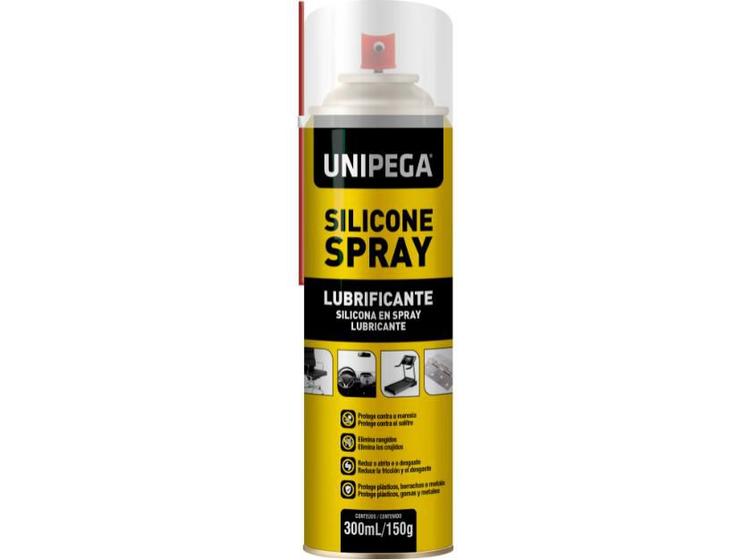 Imagem de Silicone Spray Proteger Lubrificar Dar Brilho Unipega 300ml