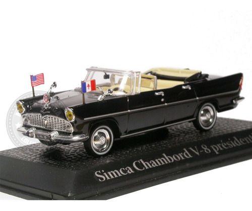 Imagem de Simca Chambord V-8 Presidente Kennedy Preto Norev 1/43