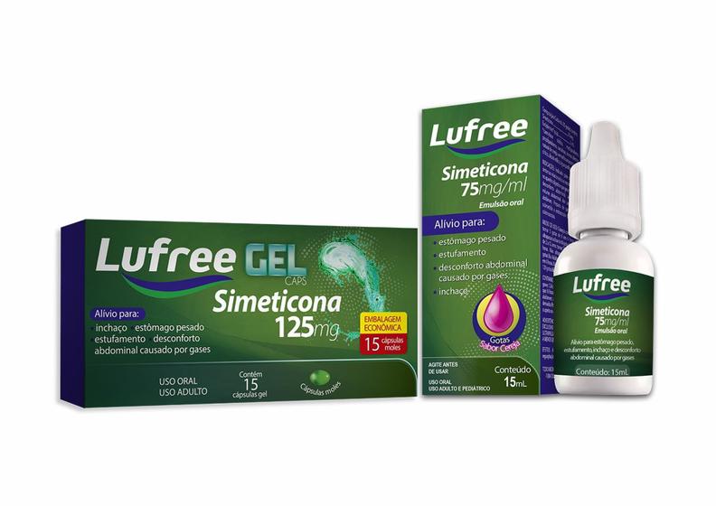 Imagem de Simeticona lufree 125 mg c/15 cps gel