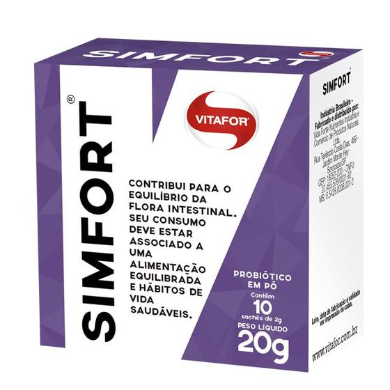 Imagem de Simfort - Probiótico 10 Sachês 2 Grs.