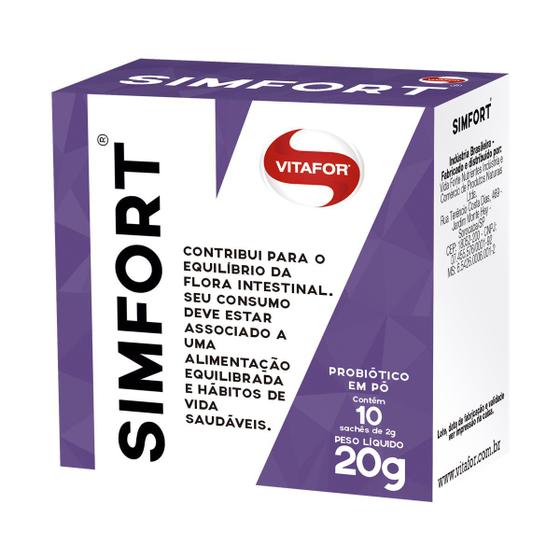 Simfor Probiotik Simfort -Probiótico 10 sachês 2g - Vitafor - Lactobacilos - Magazine Luiza