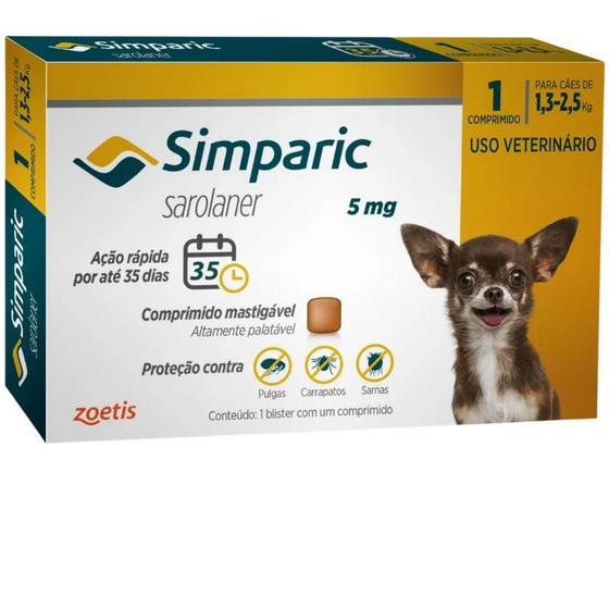 Imagem de Simparic 1,3 a 2,5 kg (cx 3)