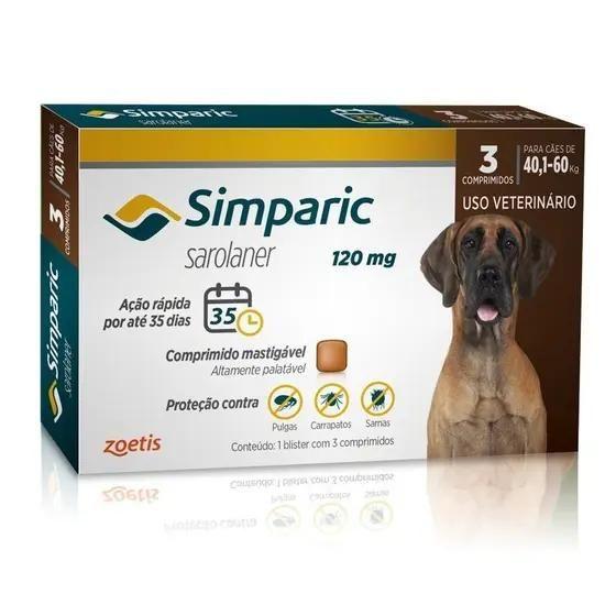 Imagem de Simparic 40 a 60 kg (cx 3)