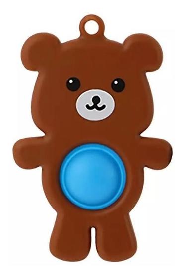 Imagem de Simple Dimple Fidget Toy Pop Bubble Sensorial Ursinho Marrom
