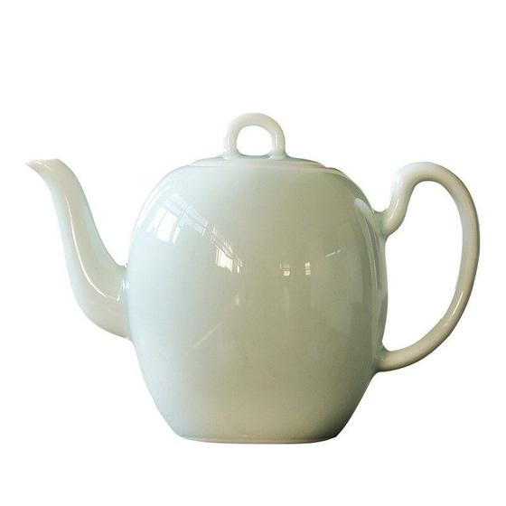 Imagem de Simples Mini Bule artesanal Sombra Verde Esmalte Branco Cerejo De Cerâmica Filtro de Chá Teapot Tea Kettle Tea Infuser Kung Fu Tea Set Bules