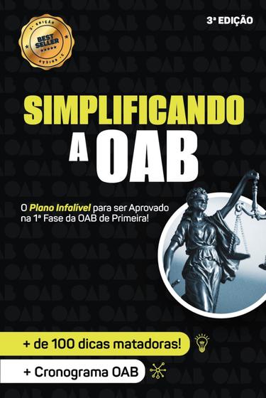 Imagem de Simplificando OAB  1ª Fase - 3 º Edição 2025