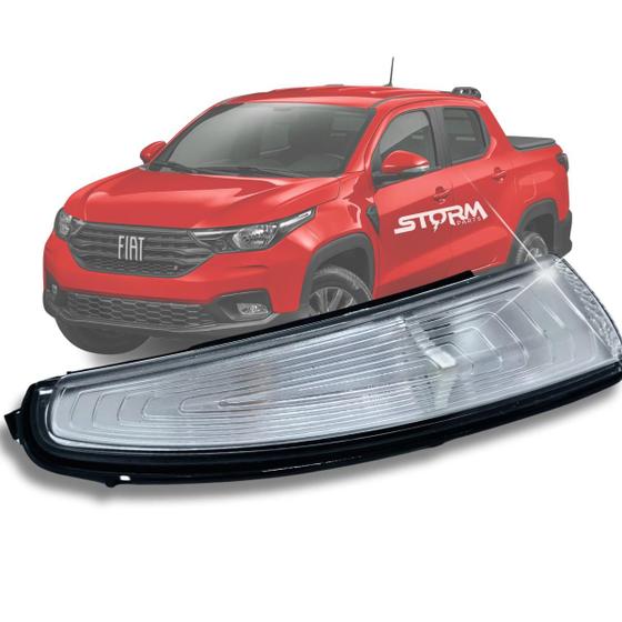 Imagem de Sinal Seta Fiat Strada 2021 a 2024 Lado Esquerdo Motorista retrovisor Endurance Hard Working Volcano Freedom Ultra Flex 1.3 1.4 1.0