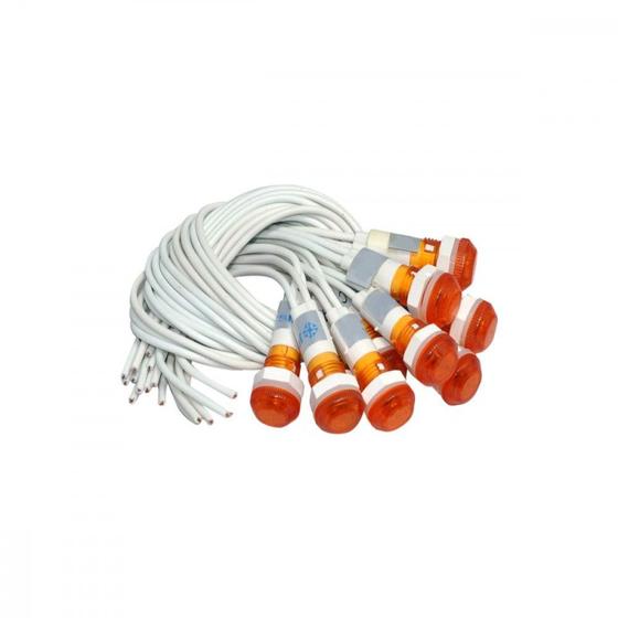 Imagem de Sinaleiro Jng Com Rabicho Plr108 127V Amarelo 52152 - Kit C/10