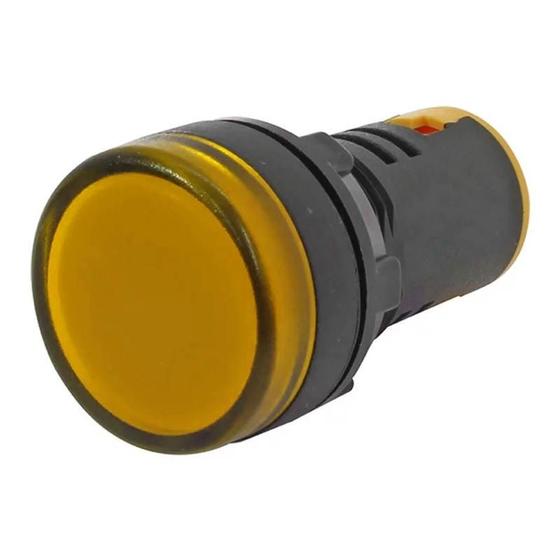 Imagem de Sinaleiro Led 48VCC-VCA Amarelo Ip65 22mm L20-Ar8-Y Metaltex