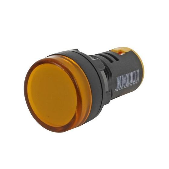 Imagem de Sinaleiro Led Iluminado 22Mm 220V Amarelo Modelo L20