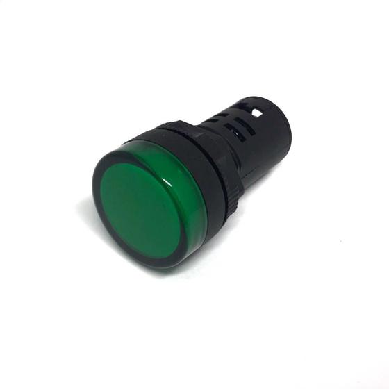 Imagem de Sinaleiro verde - sna-22vd - botao sinaleiro led 22mm-220vca