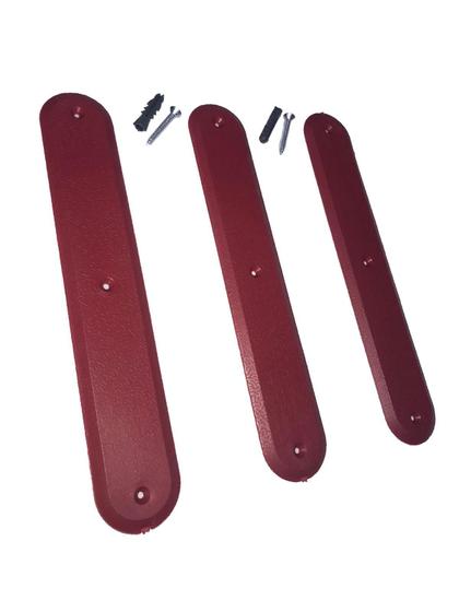 Imagem de Sinalização Tatil Direcional Vermelho Pvc Com Parafuso Ml