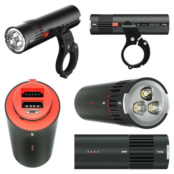 Imagem de Sinalizador Bike Farol Knog 1100 Lms Luz Forte Recarga Usb