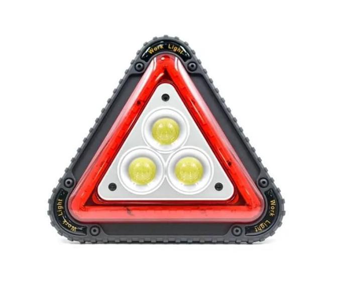 Imagem de Sinalizador Emergencial Triangulo Led Recarregáveis W842