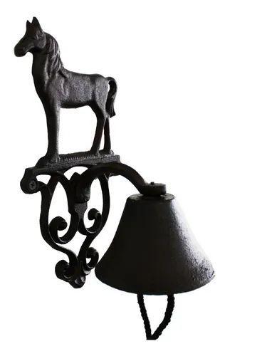 Imagem de Sino Decorativo Cavalo Em Ferro 15cm