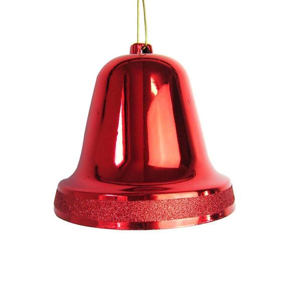 Imagem de Sino Decorativo Vermelho 048-956469 19cm Mabruk