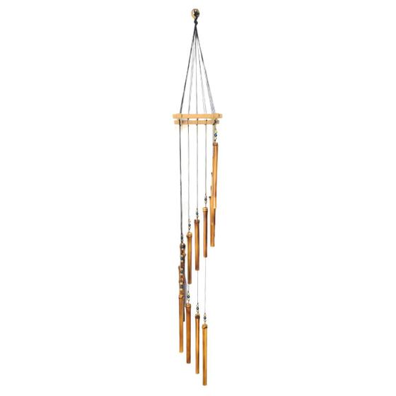 Imagem de Sino Mensageiro dos Ventos de Bambu - Quadrado