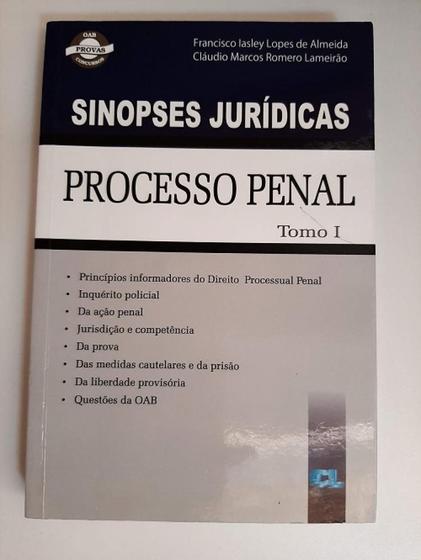 Imagem de Sinopses Juridicas - Processo Penal - Tomo 01