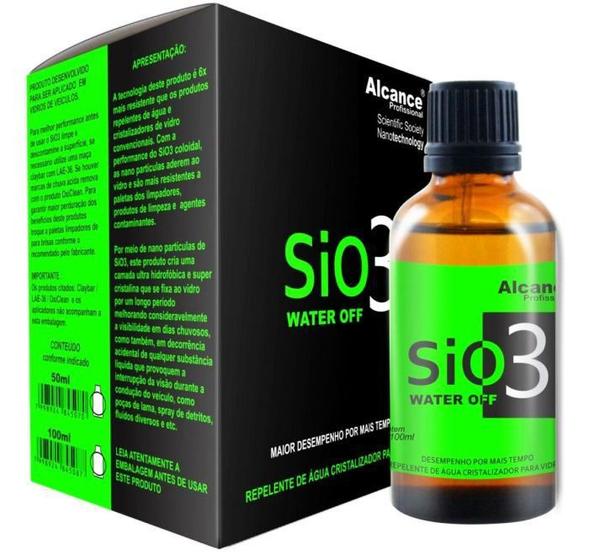 Imagem de SiO3 - Water Off Repelente de Agua para vidros 50ml - ALCANCE