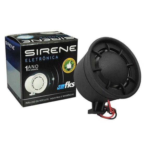 Imagem de Sirene Bitonal Eletrônica Universal 12V FKS