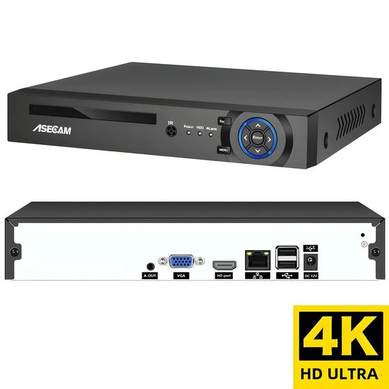 Imagem de Sistema de Gravação de Vídeo 4K NVR - 16CH/32CH com Detecção Facial AI, Onvif e H.265